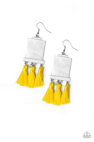 Tassel Retreat - Yellow Earrings