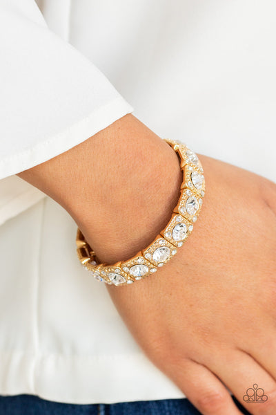 Blinged Out - Gold Bracelet