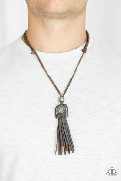 Old Town Road - Brown Urban Necklace