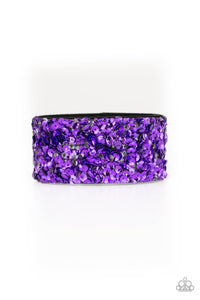 Starry Sequins - Purple Wrap Urban Bracelet