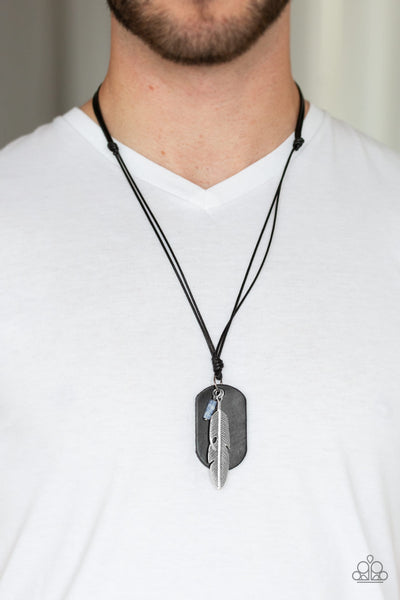 Flying Solo - Black Necklace