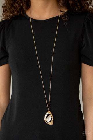 Asymmetrical Bliss - Gold Necklace