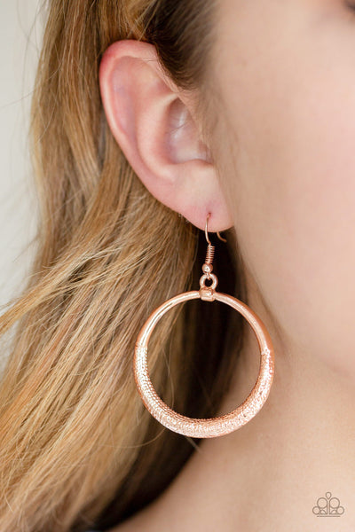 Modern Shimmer - Rose Gold Earrings