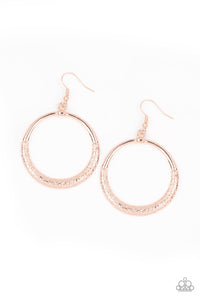 Modern Shimmer - Rose Gold Earrings