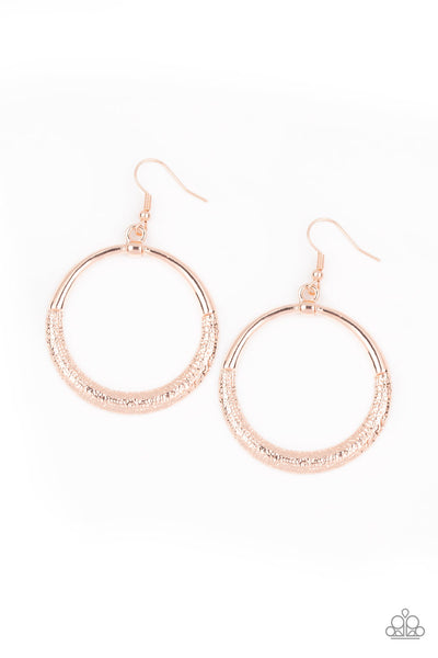 Modern Shimmer - Rose Gold Earrings