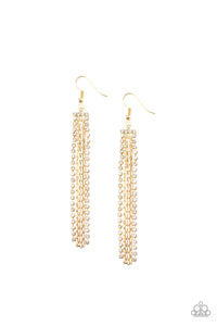 Starlit Tassels - Gold Earrings