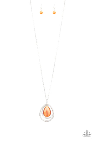 GLOW and Tell - Orange Necklace