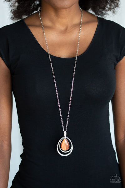 GLOW and Tell - Orange Necklace