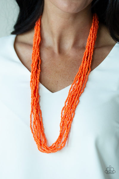 Congo Colada - Orange Necklace