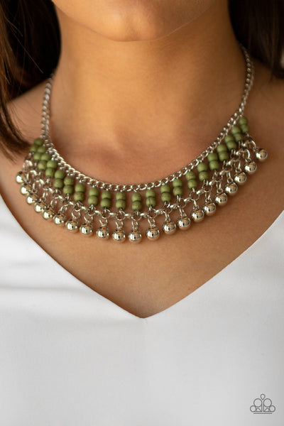 Beaded Bliss - Green Necklace