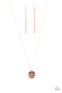 Let Your Light So Shine - Copper Necklace