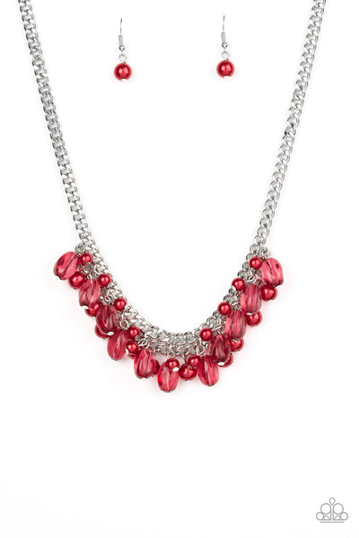 5th Avenue Flirtation - Red Necklace