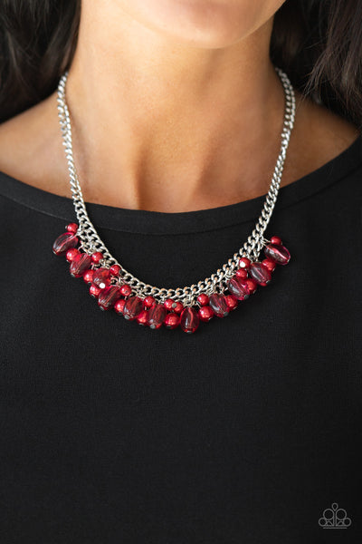 5th Avenue Flirtation - Red Necklace