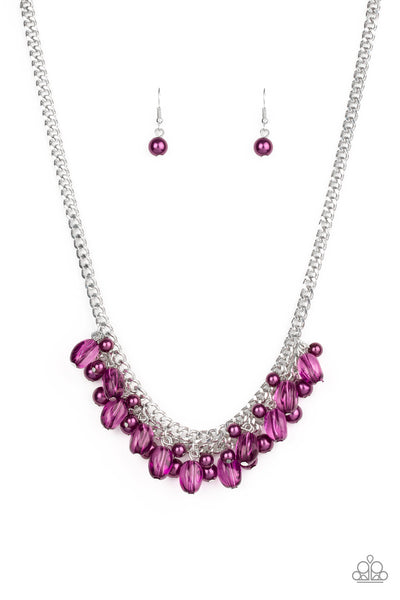 5th Avenue Flirtation - Purple Necklace
