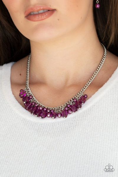 5th Avenue Flirtation - Purple Necklace