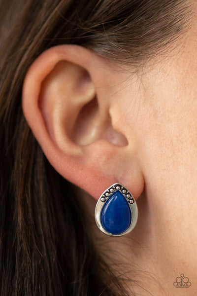 Stone Spectacular - Blue Earrings