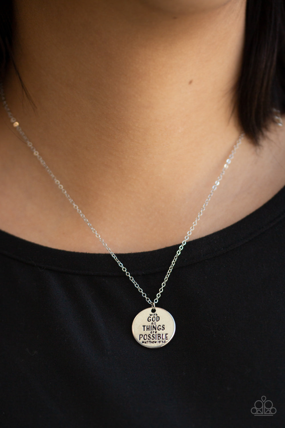 All Things Are Possible - Silver Necklace