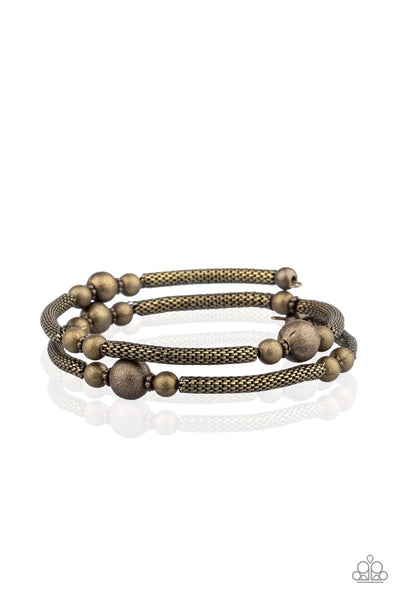 West End Wraparound - Brass Bracelet