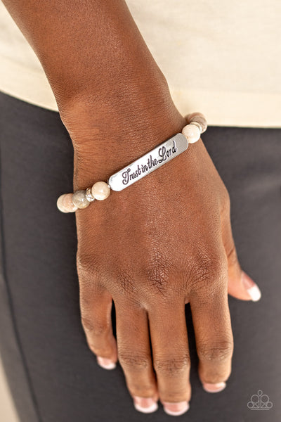 Keep The Trust - Brown Bracelet