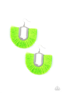 Tassel Tropicana - Green Earrings