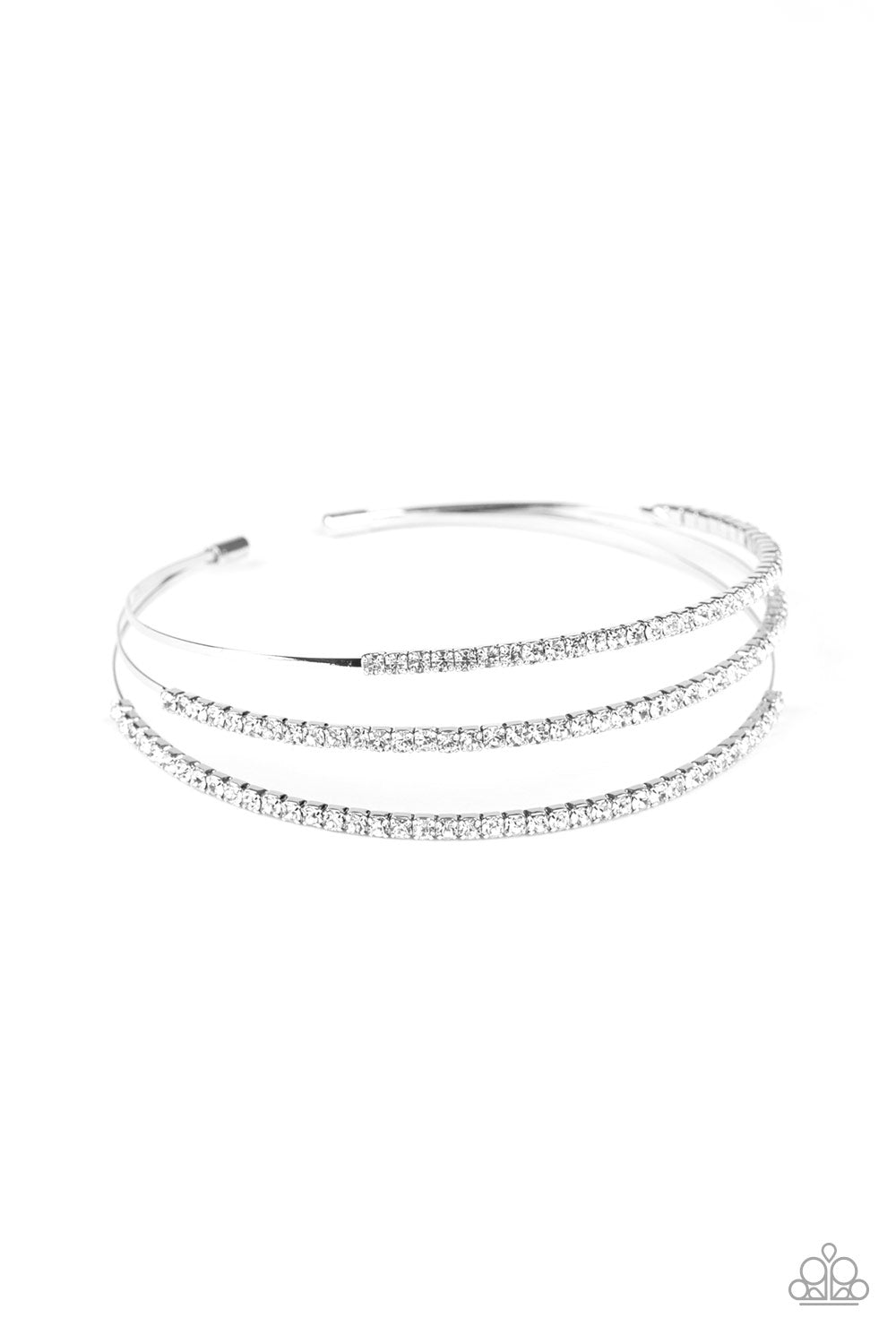 Iridescently Infatuated - White Bracelet