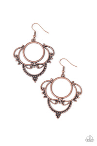 Metallic Macrame - Copper Earrings