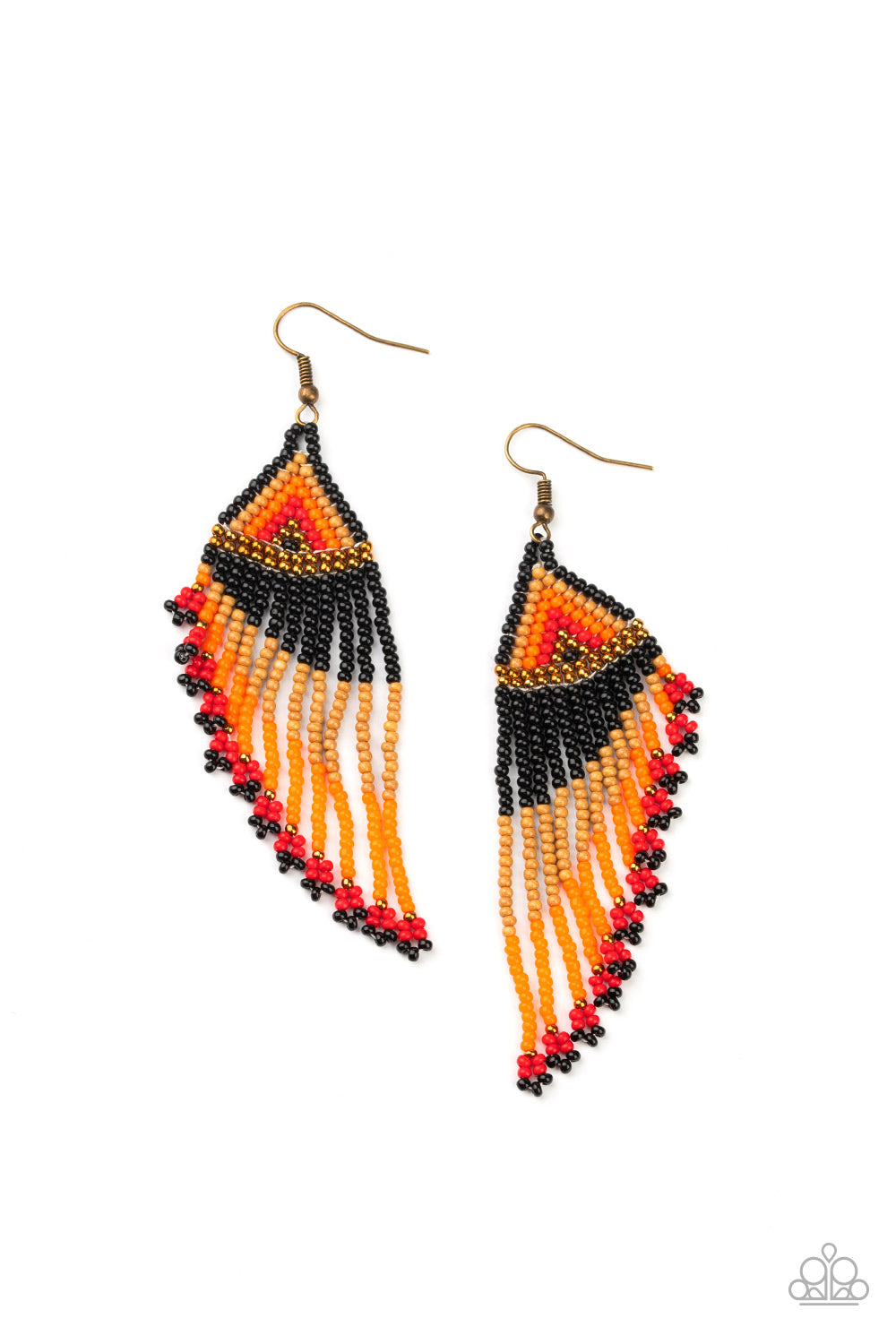 Rainbow Winds - Black Earrings