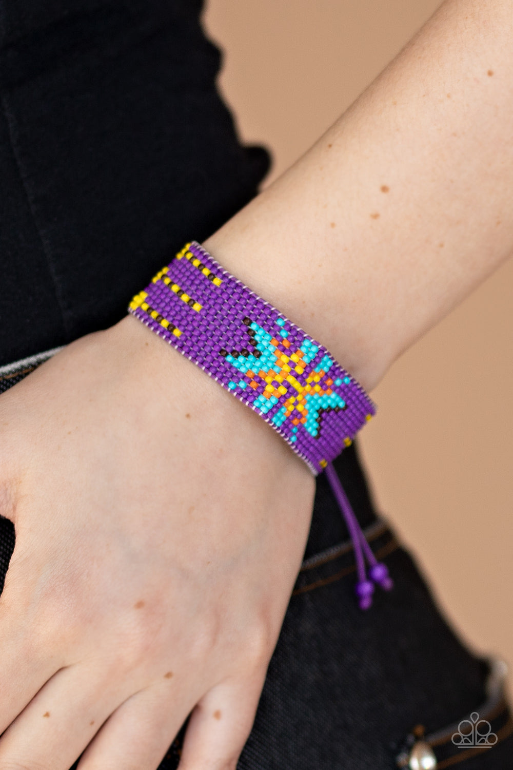 Beaded Badlands - Purple Bracelet