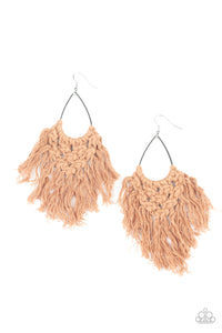 Oh MACRAME, Oh My - Brown Earrings