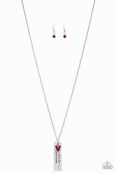 Because Of The Brave - Red Necklace