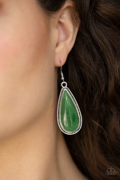 Oasis Sheen - Green Earring