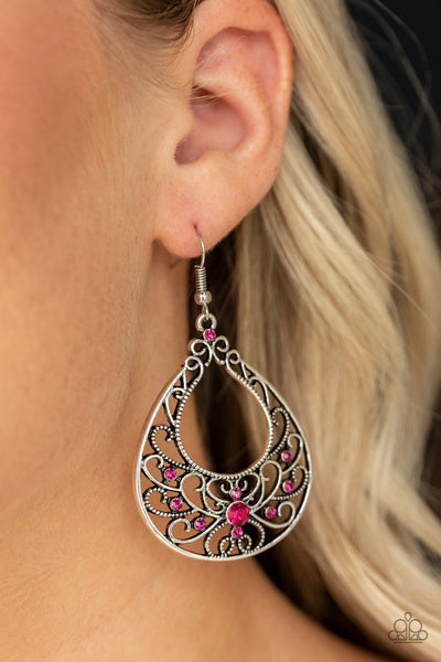 Vine Shine - Pink Earrings