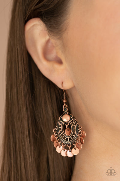Chime Chic - Copper Earrings