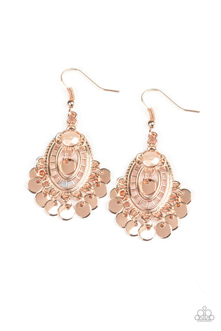 Chime Chic - Rose Gold Earrings