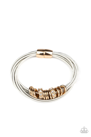 Magnetically Metro - Gold Bracelet