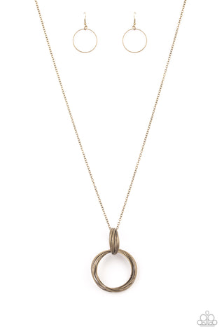 My Ears Are Ringing - Brass Necklace