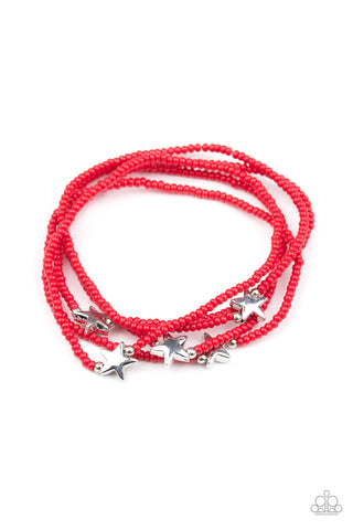 Pretty Patriotic - Red Bracelet