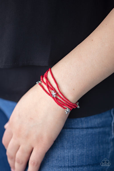 Pretty Patriotic - Red Bracelet