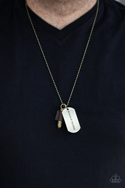 Proud Patriot - Brass Urban Necklace
