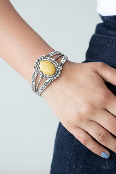 Very TERRA-torial - Yellow Bracelet