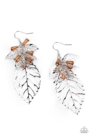 Instant Re-LEAF - Brown Earrings