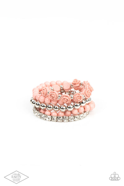Rose Garden Grandeur - Pink Bracelet