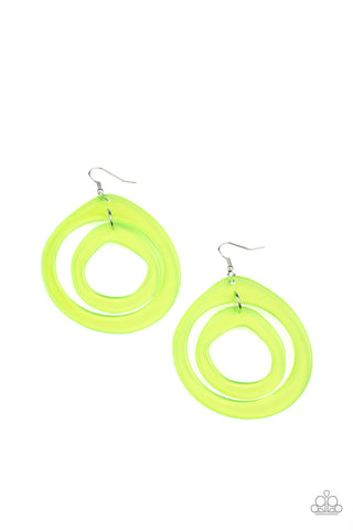 Show Your True NEONS - Yellow Earrings