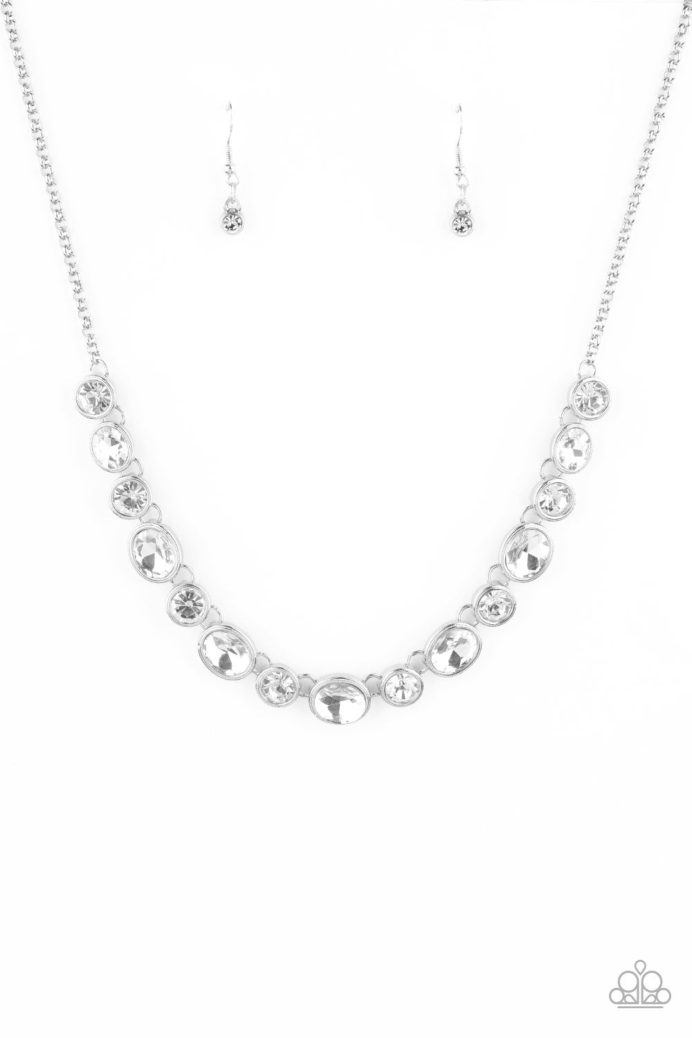 Girls Gotta Glow - White Necklace