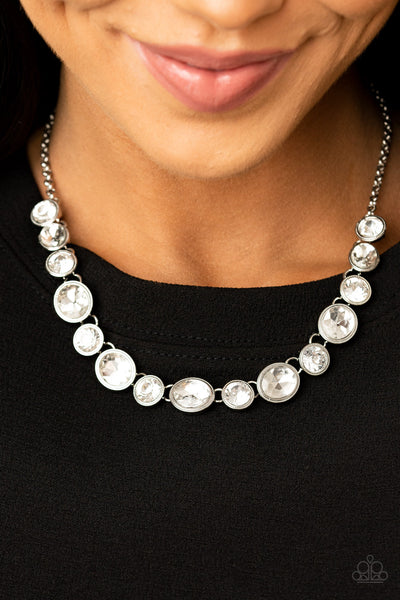 Girls Gotta Glow - White Necklace