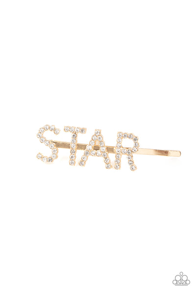 Star In Your Own Show - Gold Hairclip