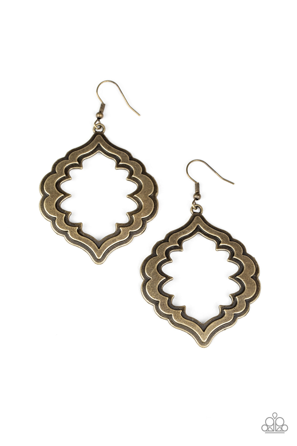 Taj Mahal Majesty - Brass Earrings