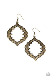 Taj Mahal Majesty - Brass Earrings