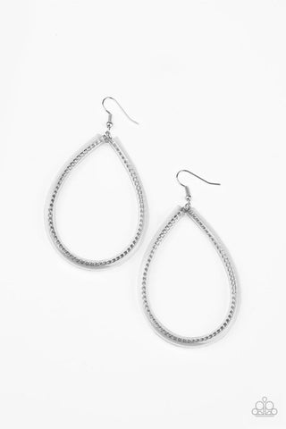 Just ENCASE You Missed It - Silver Earrings