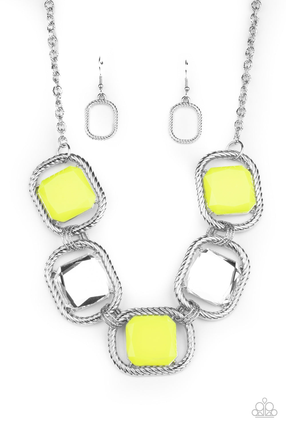 Pucker Up - Yellow Necklace